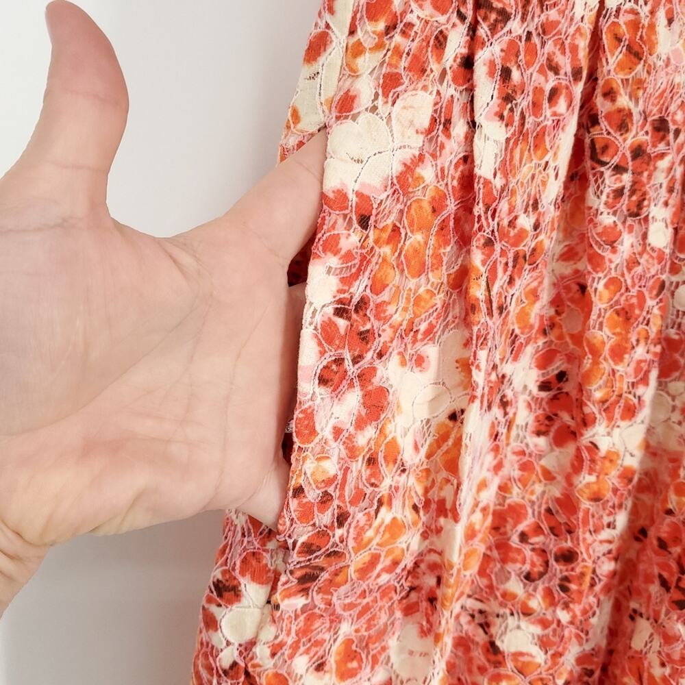Madewell Watercolor Painted Lace Bloom Dress Size 10 - Picture 7 of 15